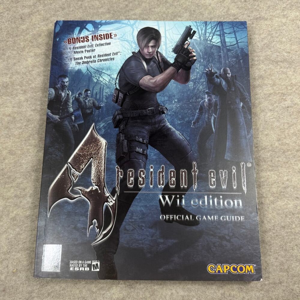 Resident Evil 4 Wii Edition Prima Official Strategy Guide Capcom No Poster